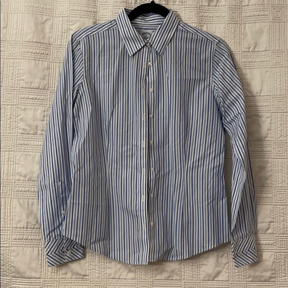 Blue Stripped Brooks Brothers Button Down Shirt